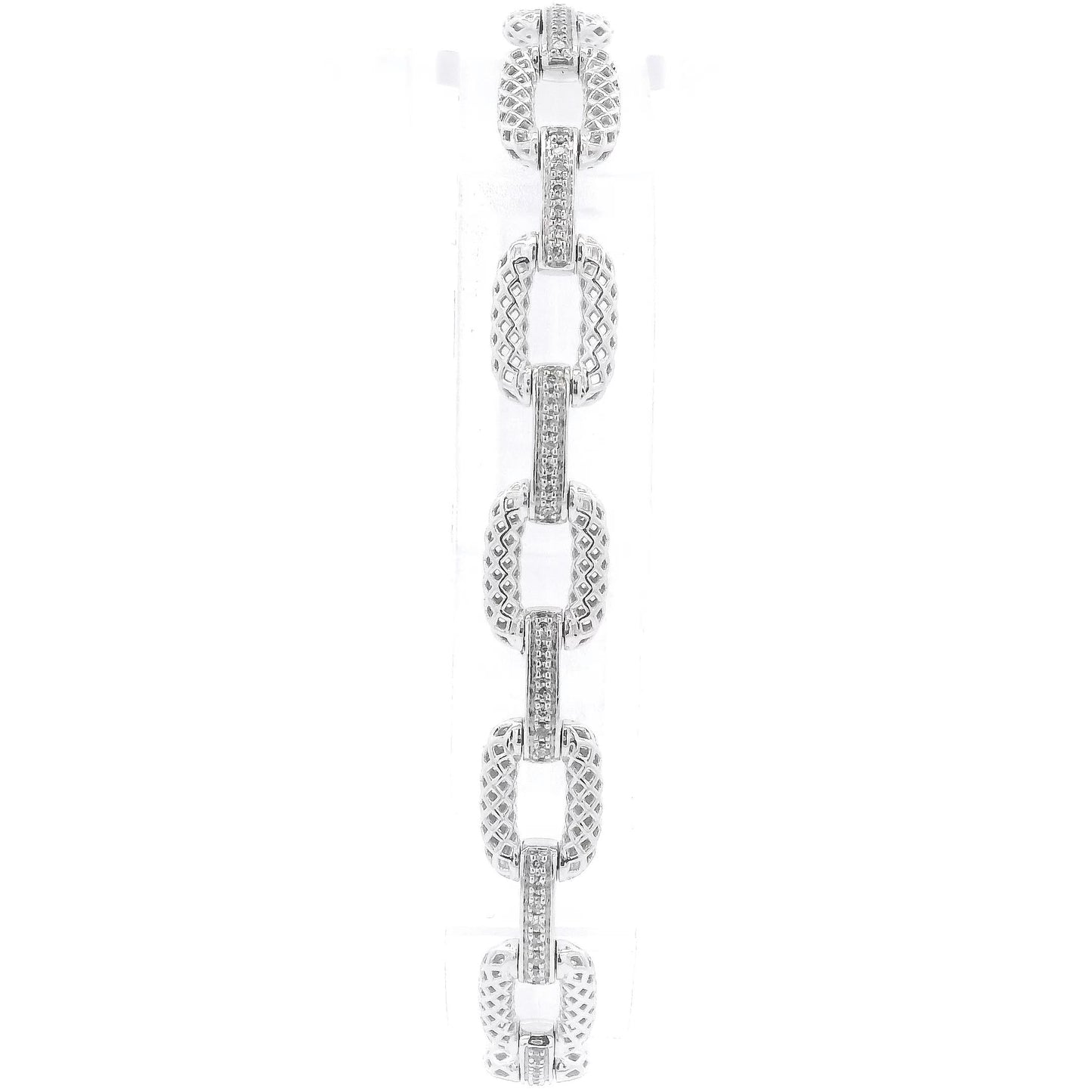 Silver Diamond Bracelet