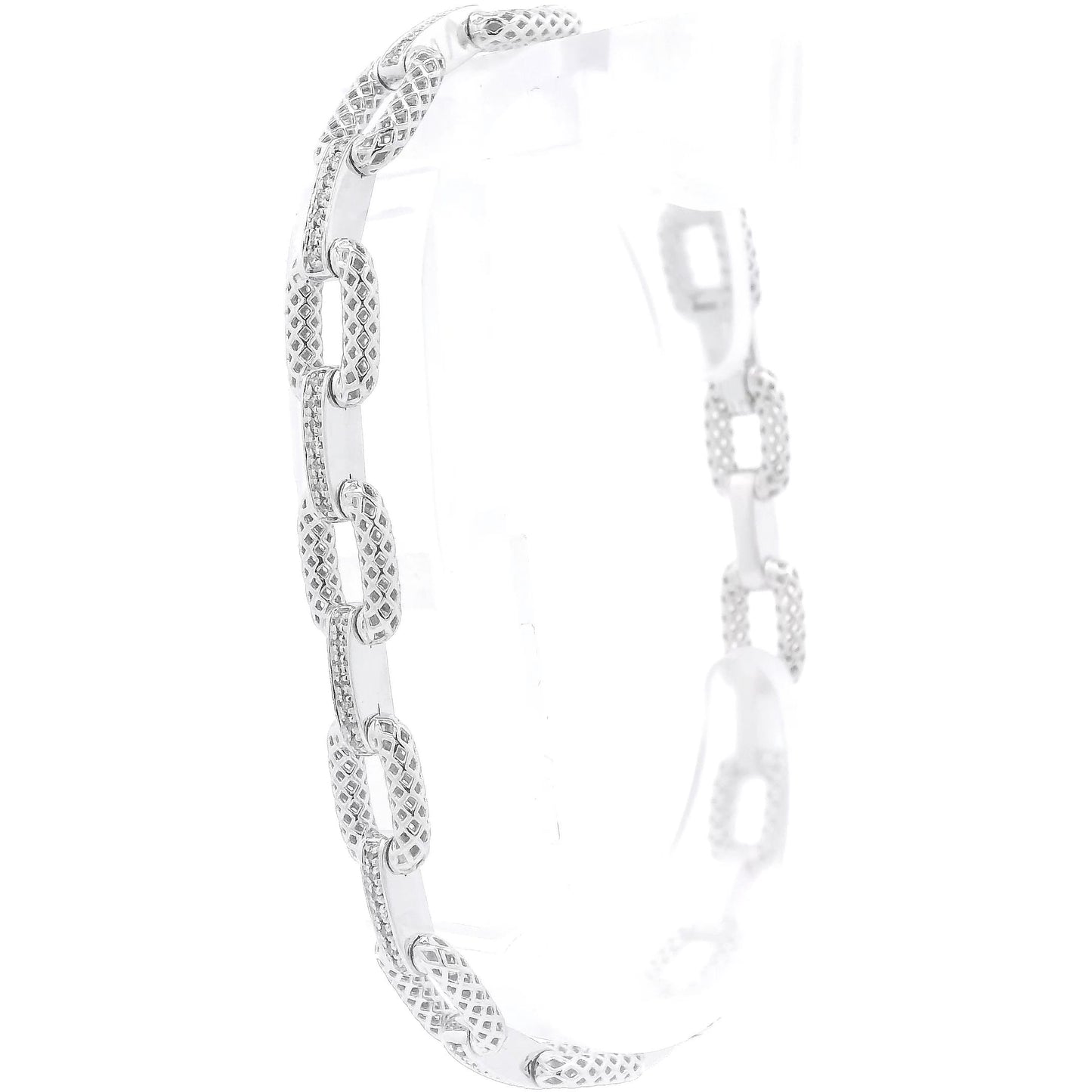 Silver Diamond Bracelet