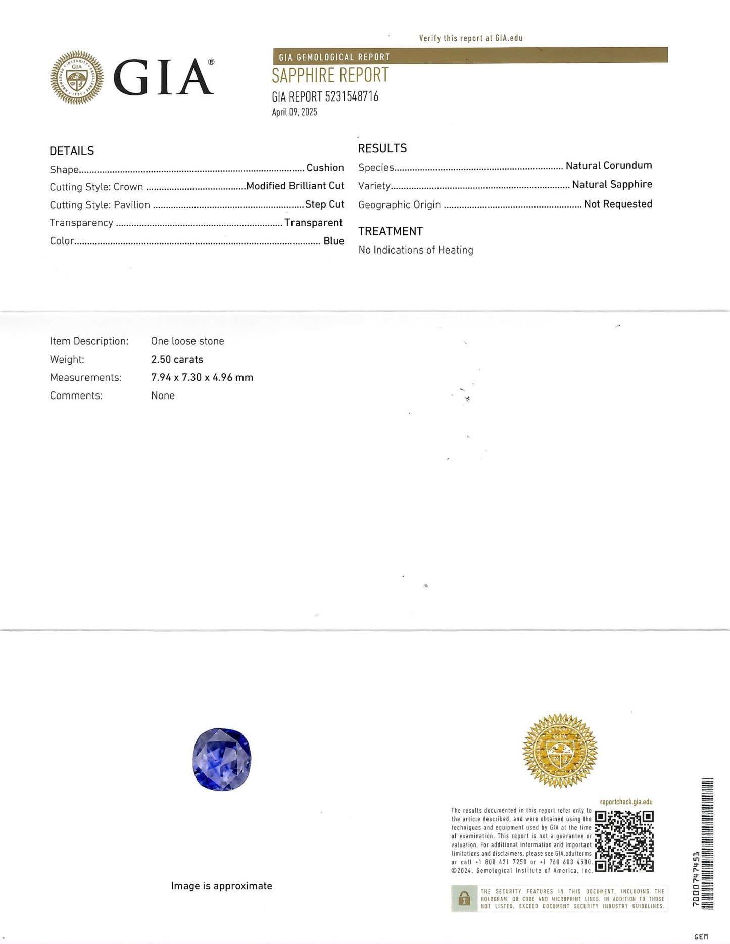 2.50ct GIA No Heat Sapphire & Diamond Cluster Ring, 18k - Forever Rox Fine Jewelry