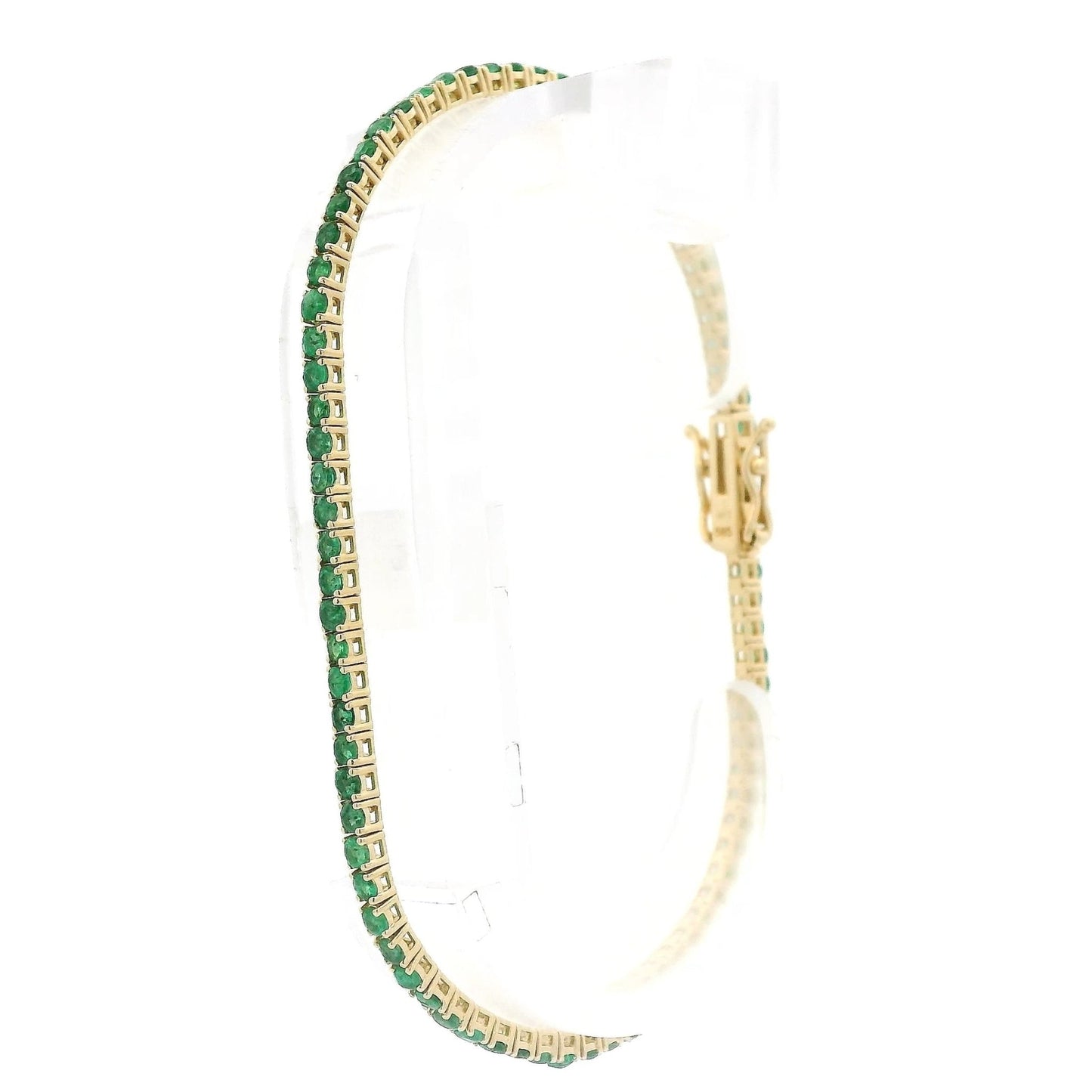 2.59ctw Emerald Tennis Bracelet - Forever Rox