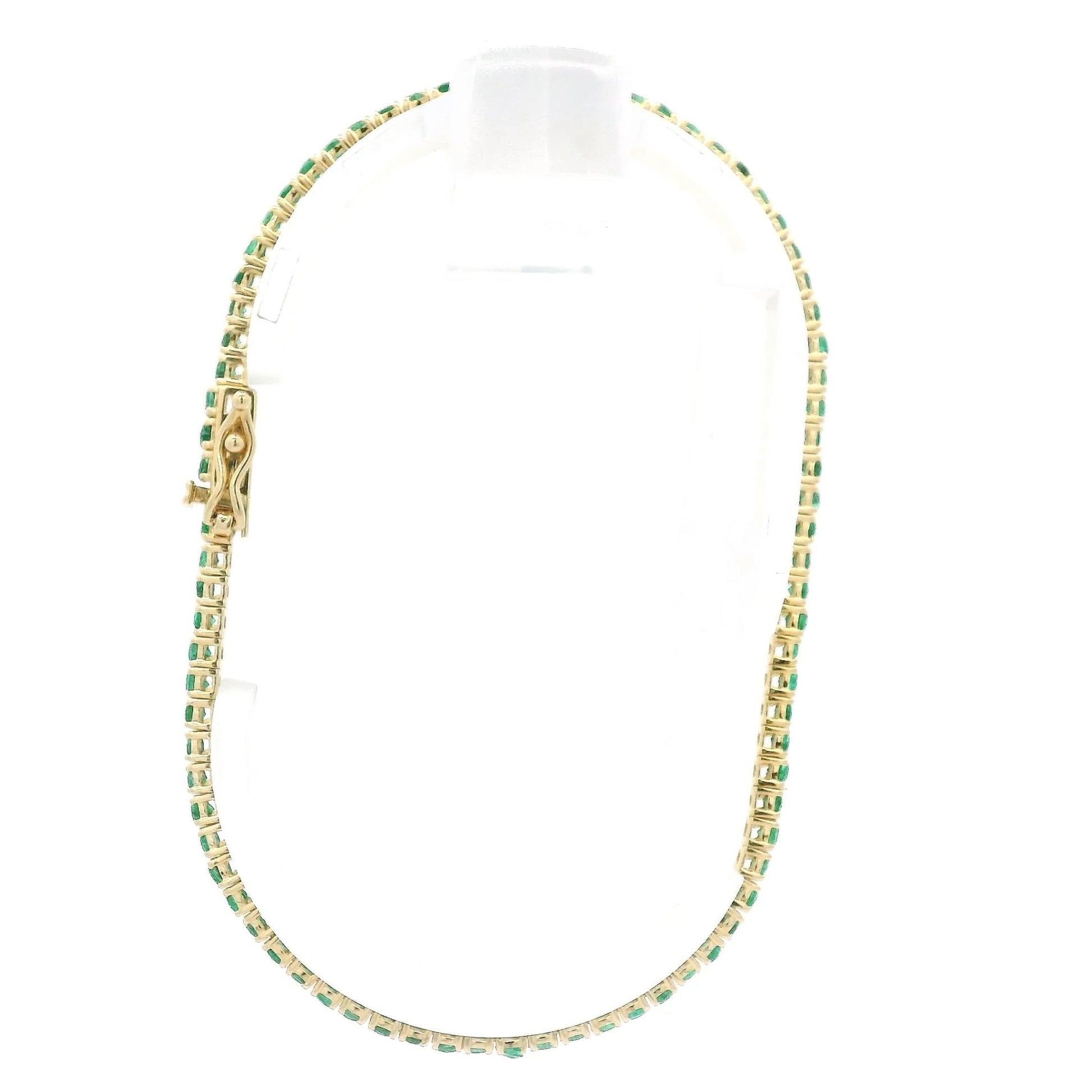 2.59ctw Emerald Tennis Bracelet - Forever Rox