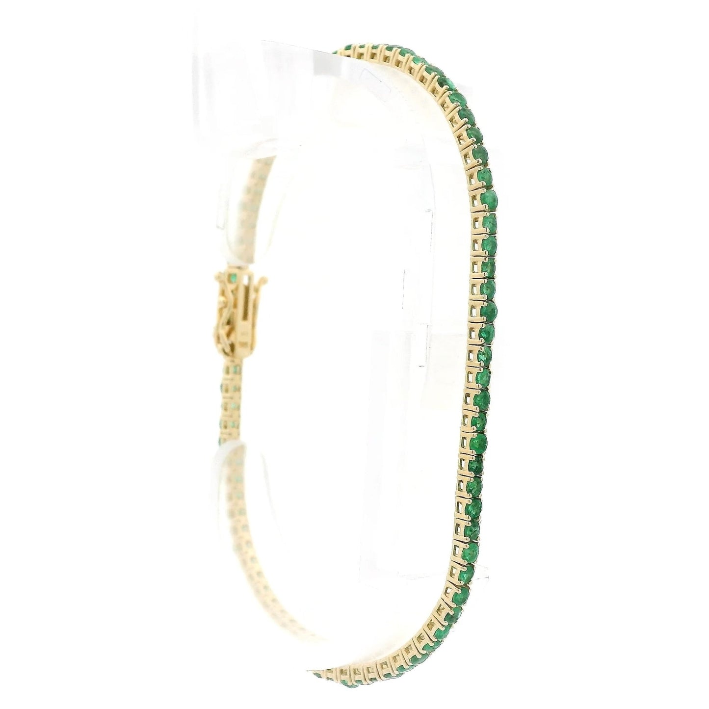 2.59ctw Emerald Tennis Bracelet - Forever Rox