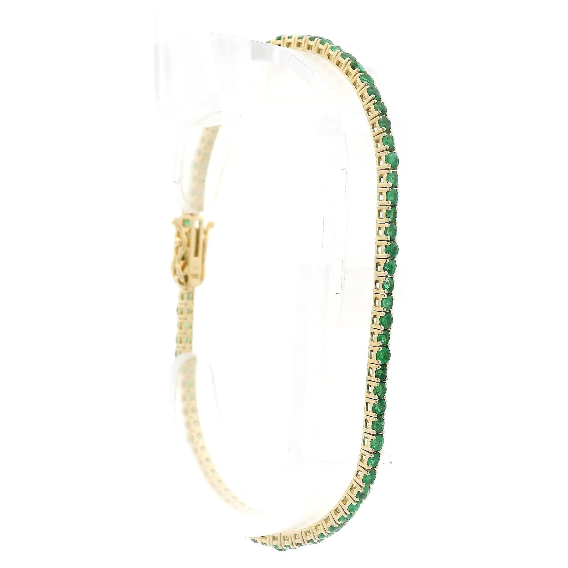 2.59ctw Emerald Tennis Bracelet - Forever Rox
