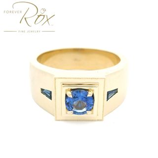 Custom Sapphire Mens Ring