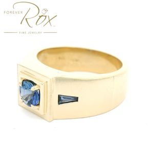 Custom Sapphire Mens Ring