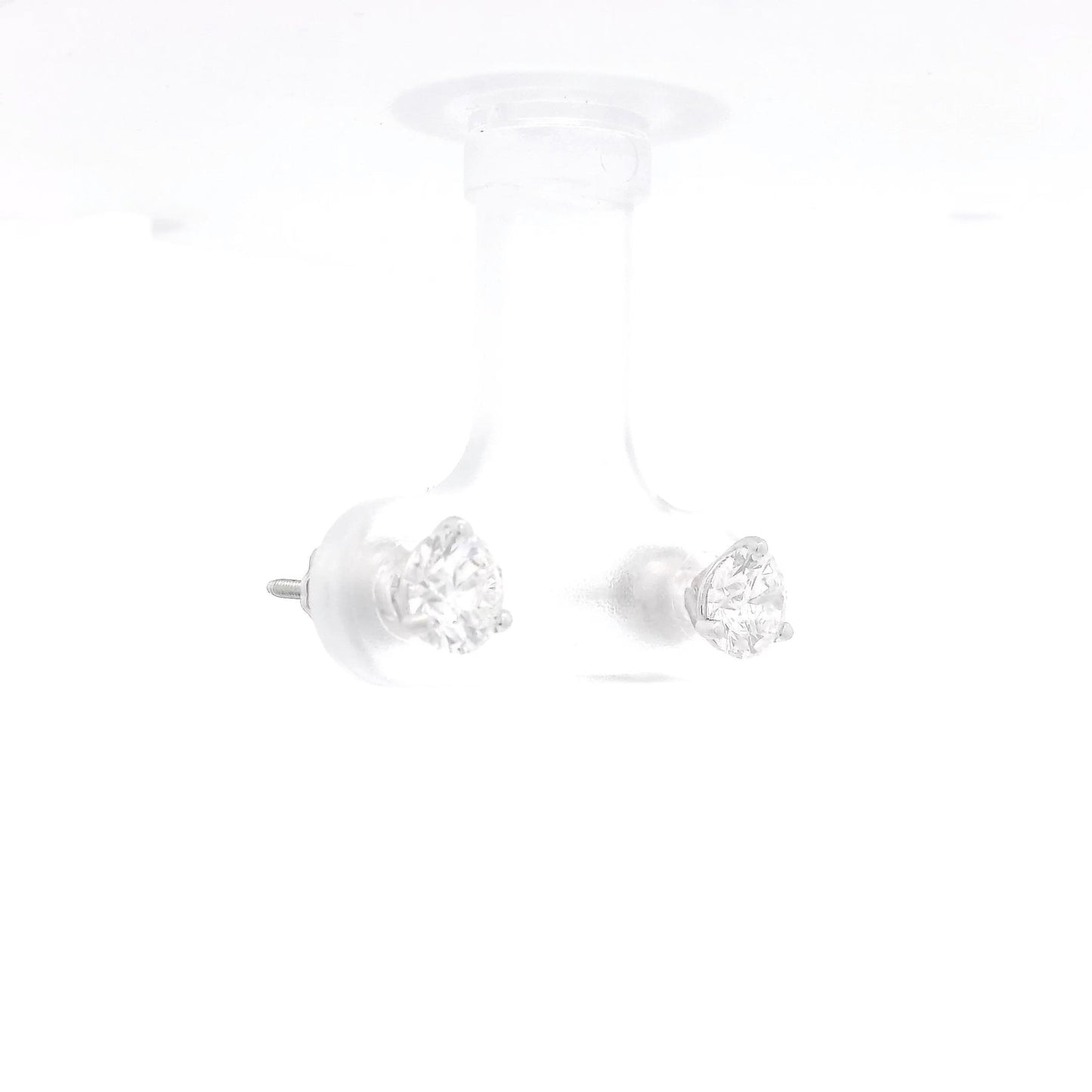 3 Prong .90ctw Diamond Studs - Forever Rox
