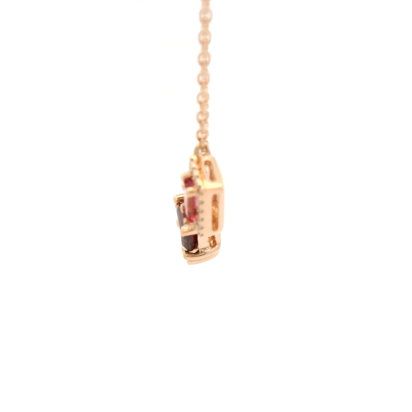 Multi Color Pink Semi Precious Stone Pendant