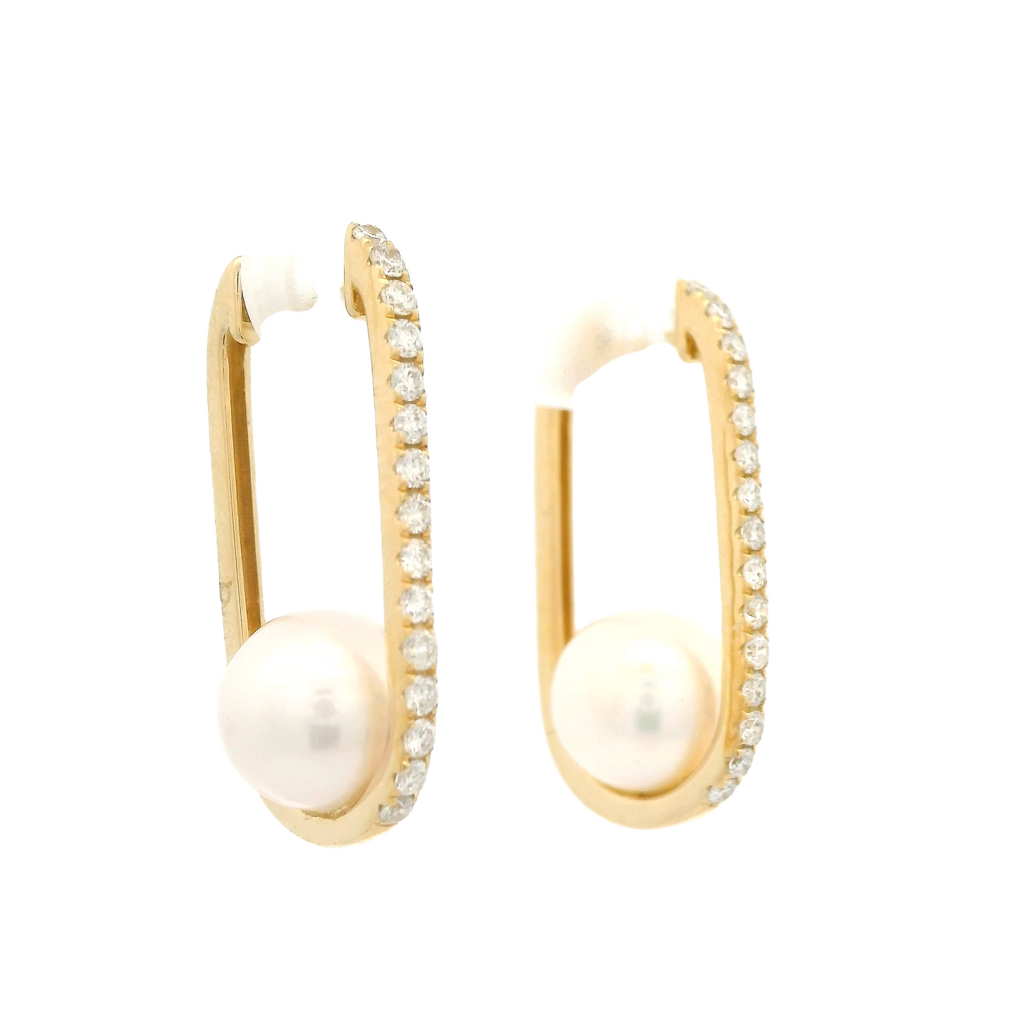 Diamond & Pearl Hoops