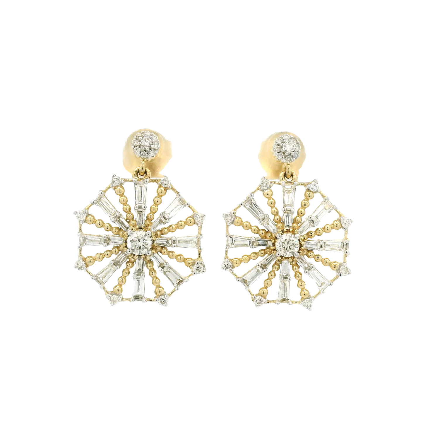 Starburst Style Diamond Dangles