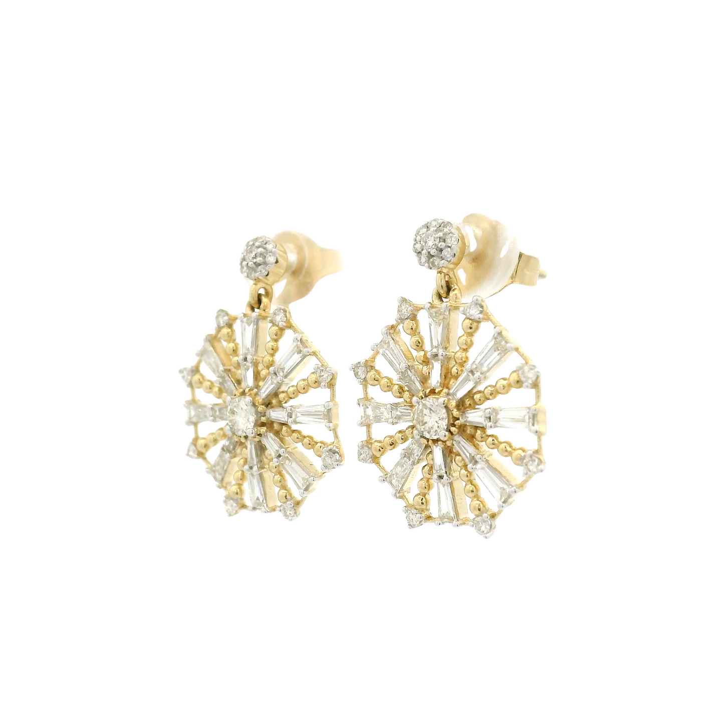 Starburst Style Diamond Dangles