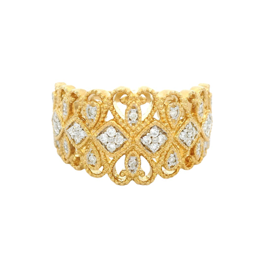 Filigree Diamond Ring