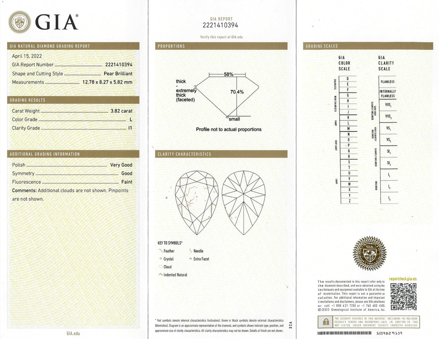 3.82ct GIA Certified Pearshape L/I1 Diamond Engagement Ring, Platinum - Forever Rox Fine Jewelry