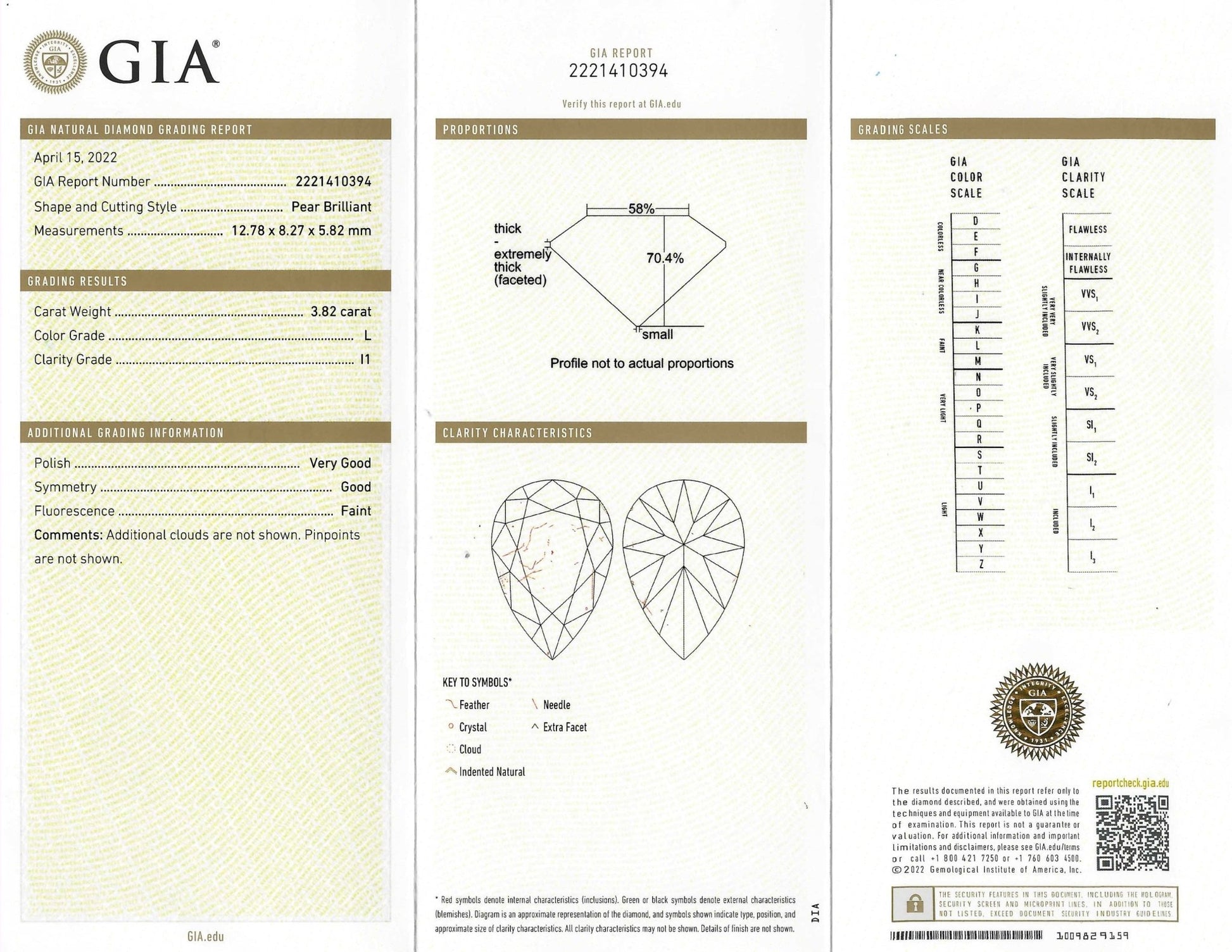 3.82ct GIA Certified Pearshape L/I1 Diamond Engagement Ring, Platinum - Forever Rox Fine Jewelry