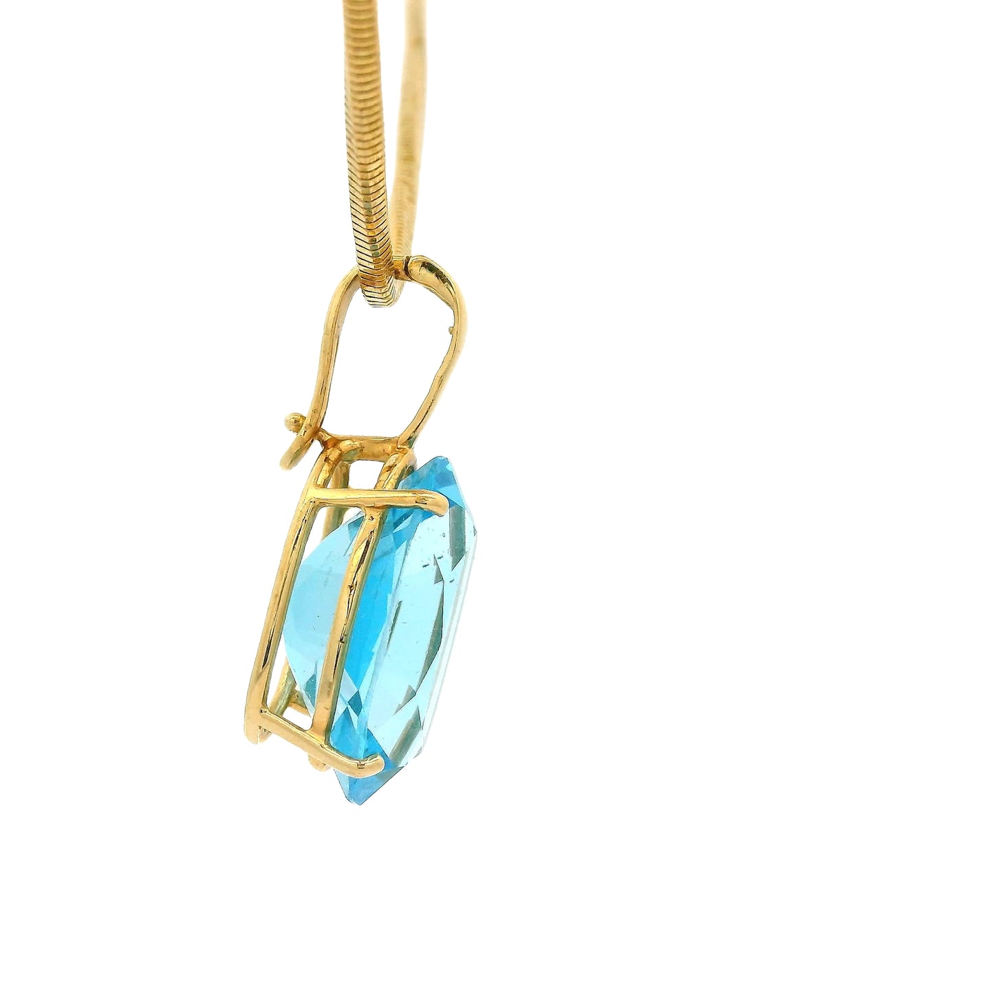 Oval Topaz Pendant