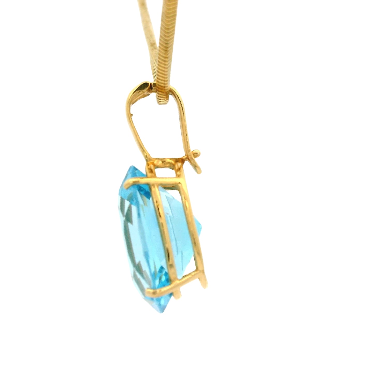 Oval Topaz Pendant