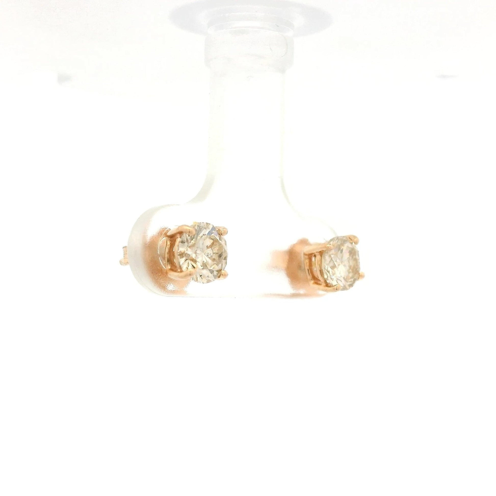 4 Prong 1.10ctw I1 Diamond Studs - Forever Rox Fine Jewelry