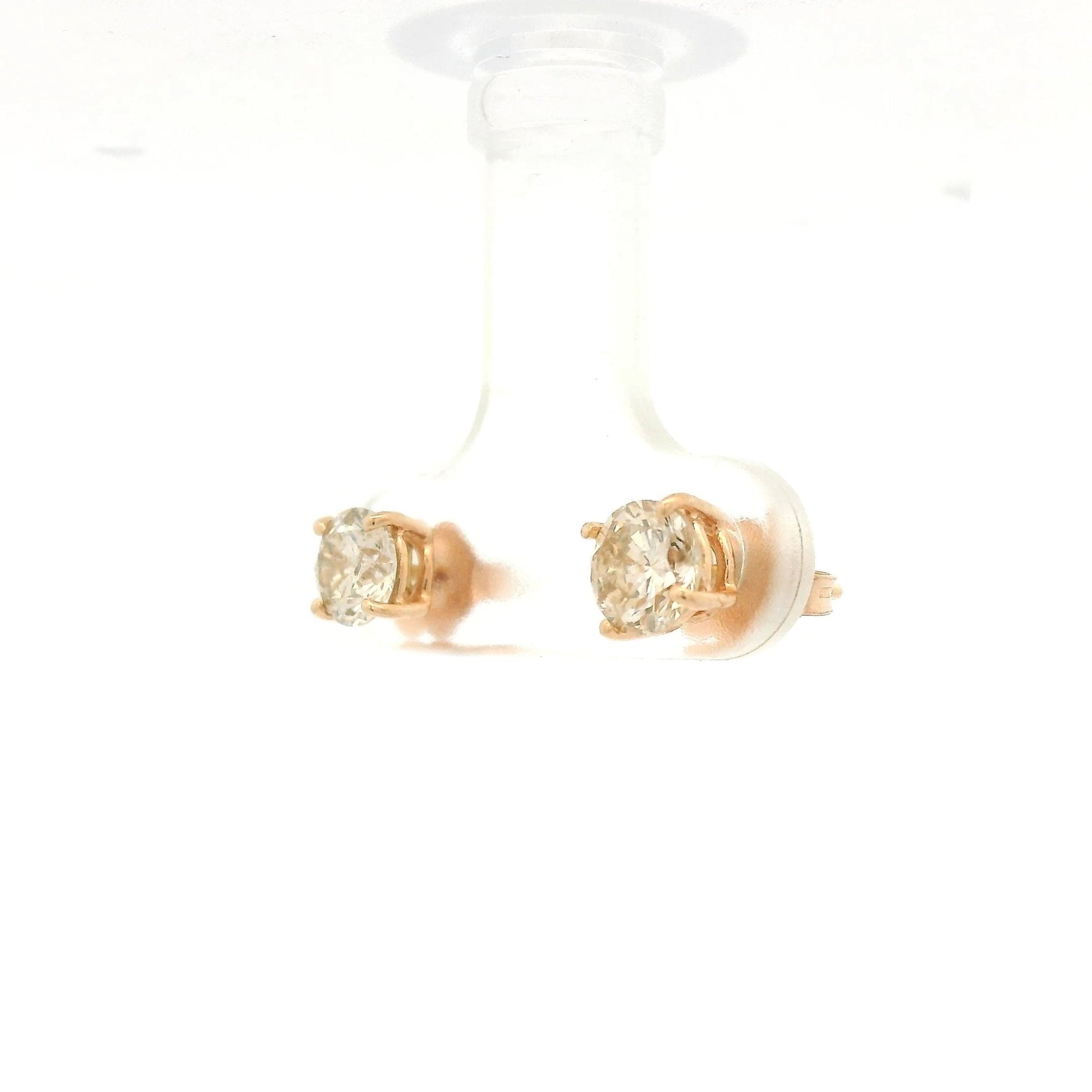 4 Prong 1.10ctw I1 Diamond Studs - Forever Rox Fine Jewelry