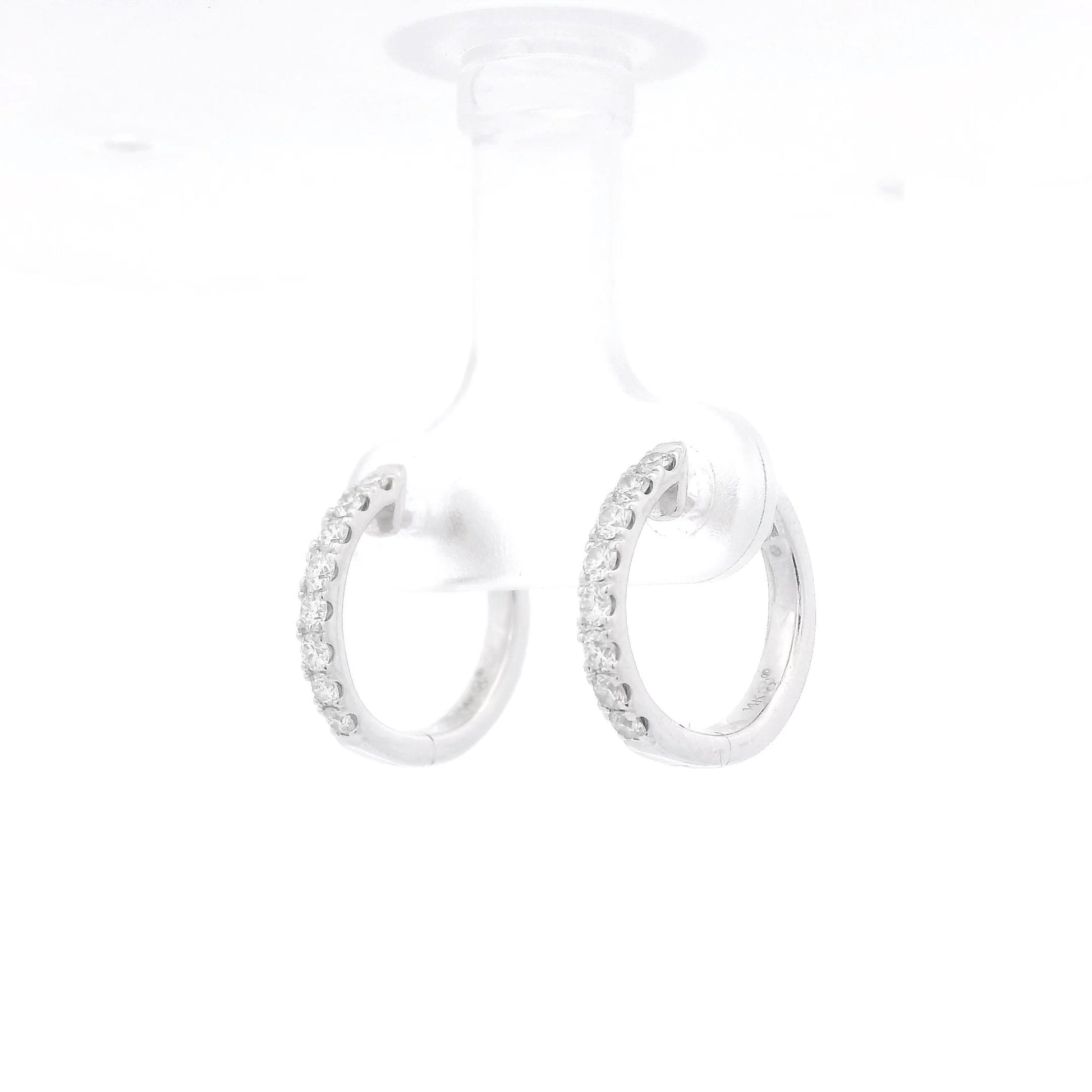 ~.40ctw Diamond Small Hoops - Forever Rox