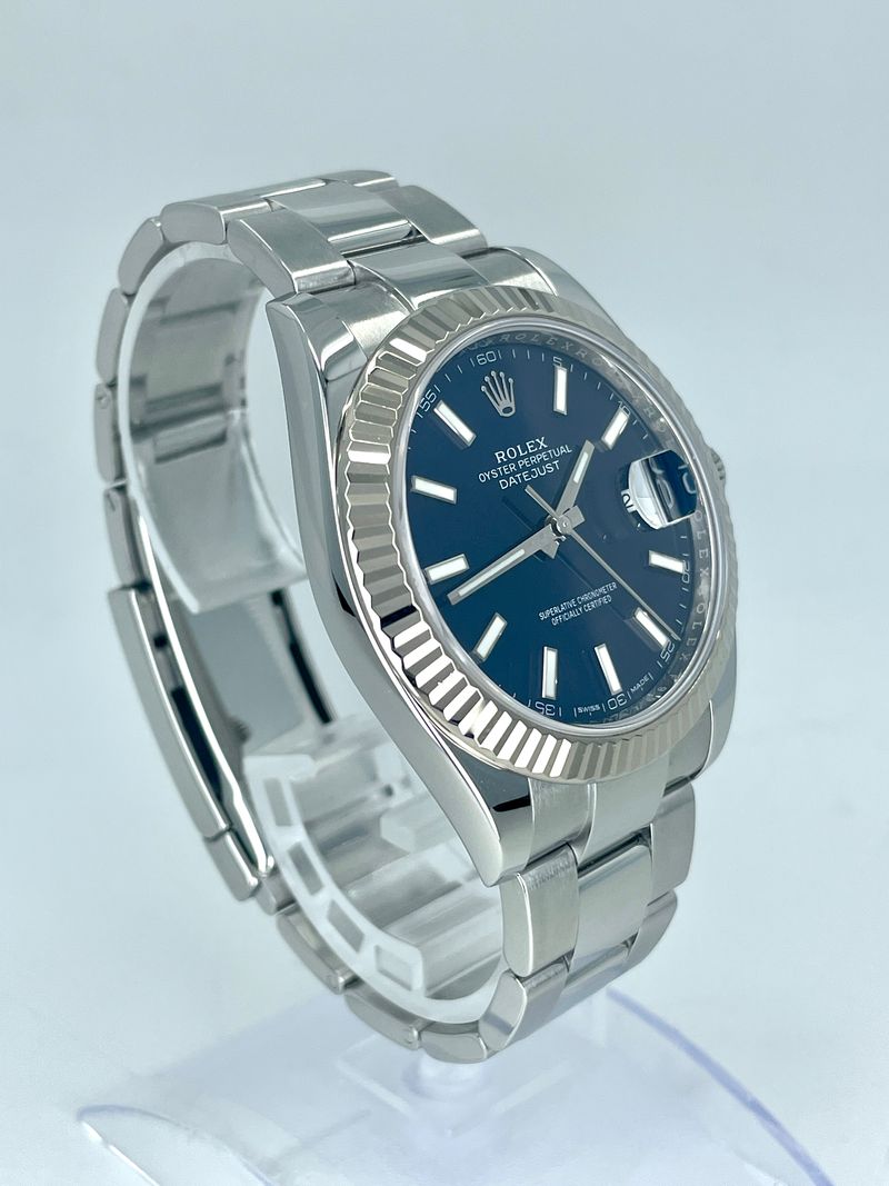 41mm 2018 Stainless Steel Rolex Datejust With Blue Dial & Jubilee Bracelet - Forever Rox Fine Jewelry