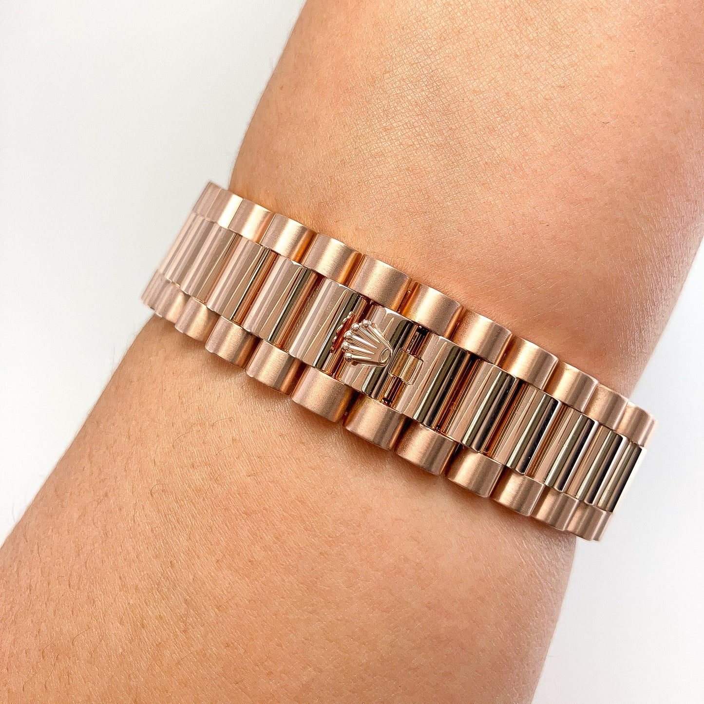 41mm Day - Date Rose Gold Rolex w/ card, 18k - Forever Rox Fine Jewelry