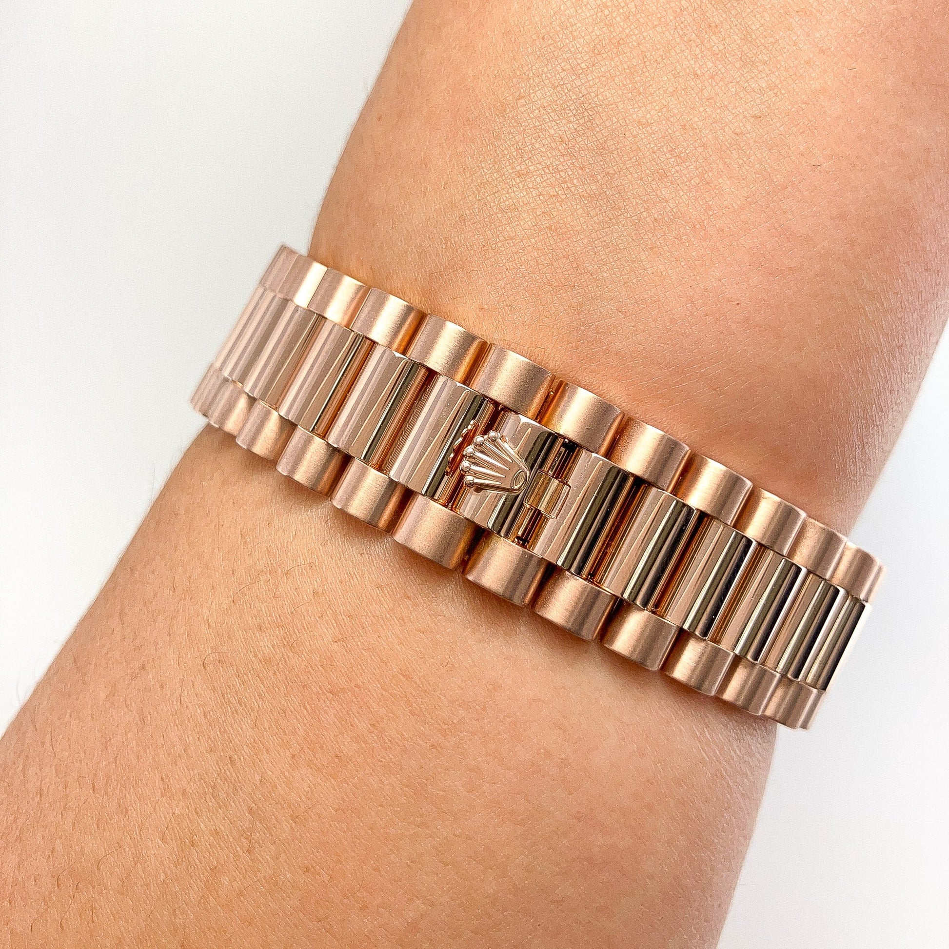 41mm Day - Date Rose Gold Rolex w/ card, 18k - Forever Rox Fine Jewelry