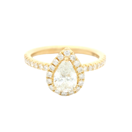 Pear Shape & Diamond Ring