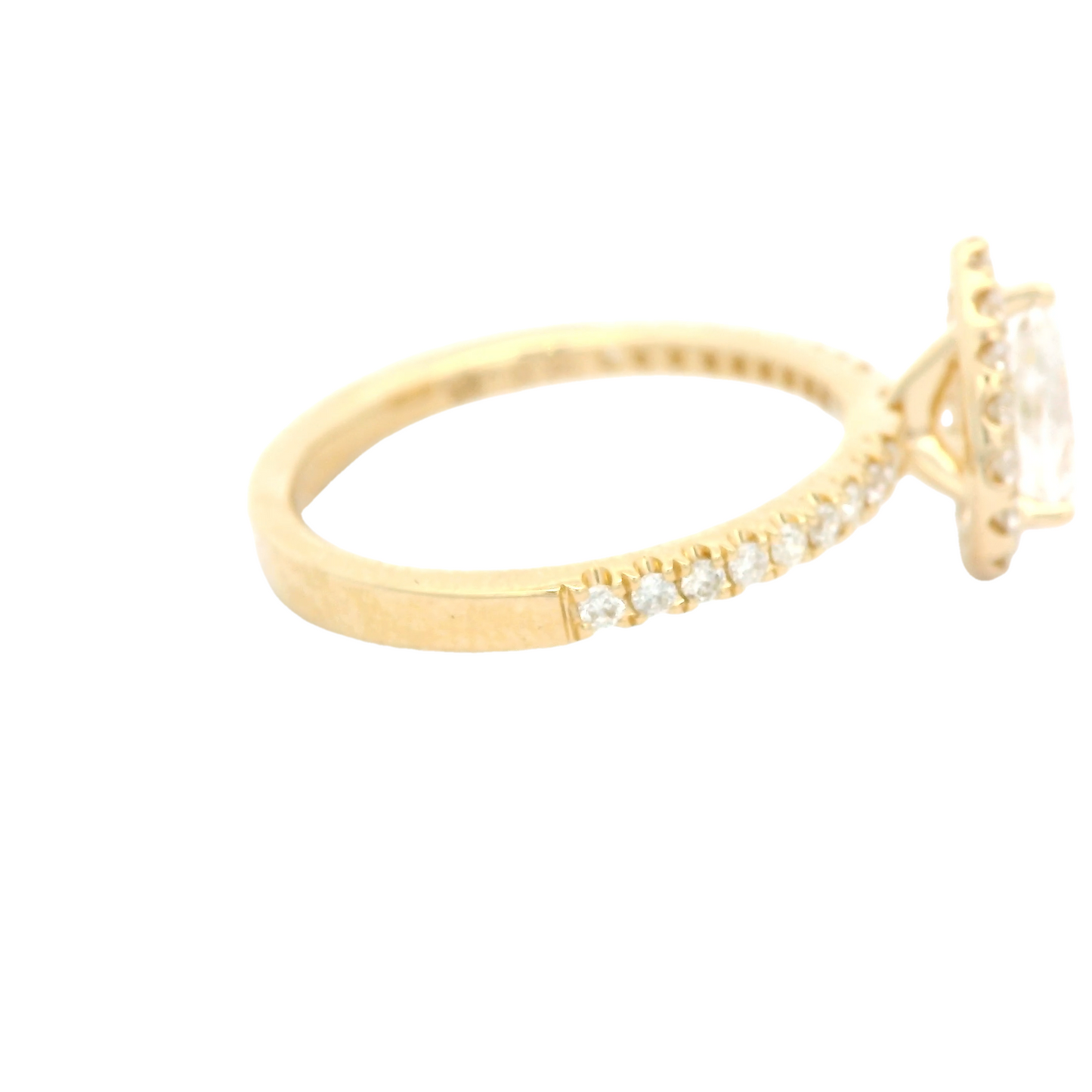 Pear Shape & Diamond Ring