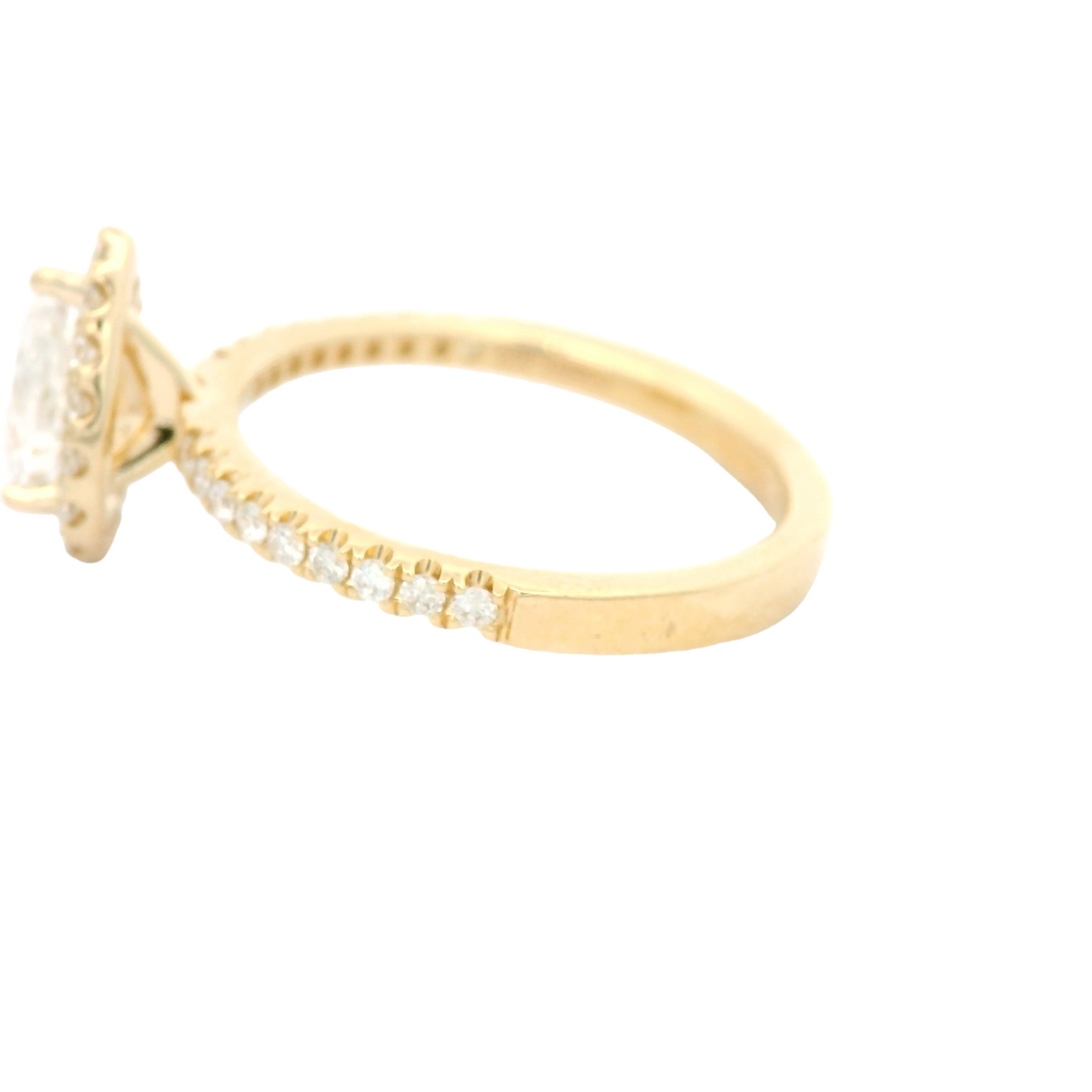 Pear Shape & Diamond Ring