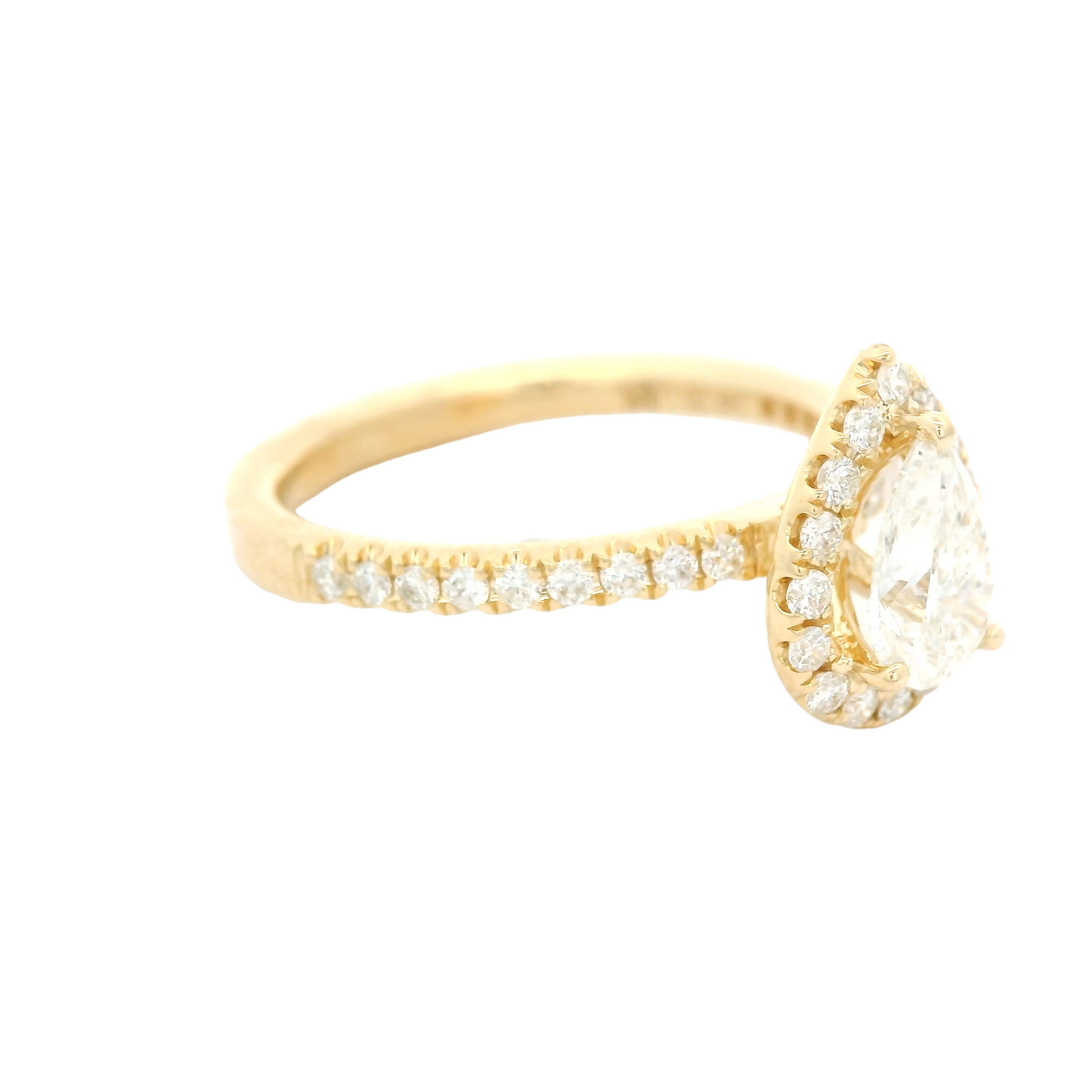 Pear Shape & Diamond Ring