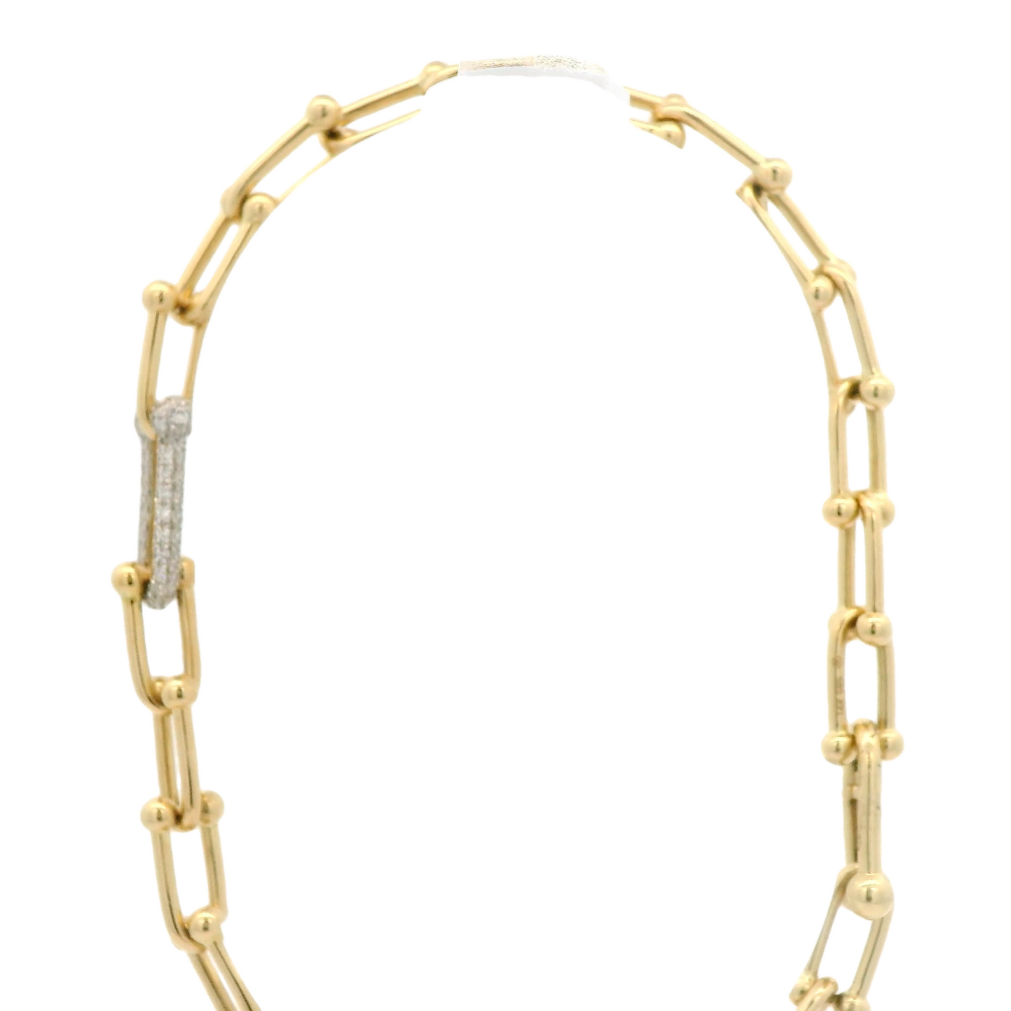 Diamond & Gold Hardwear Link Bracelet