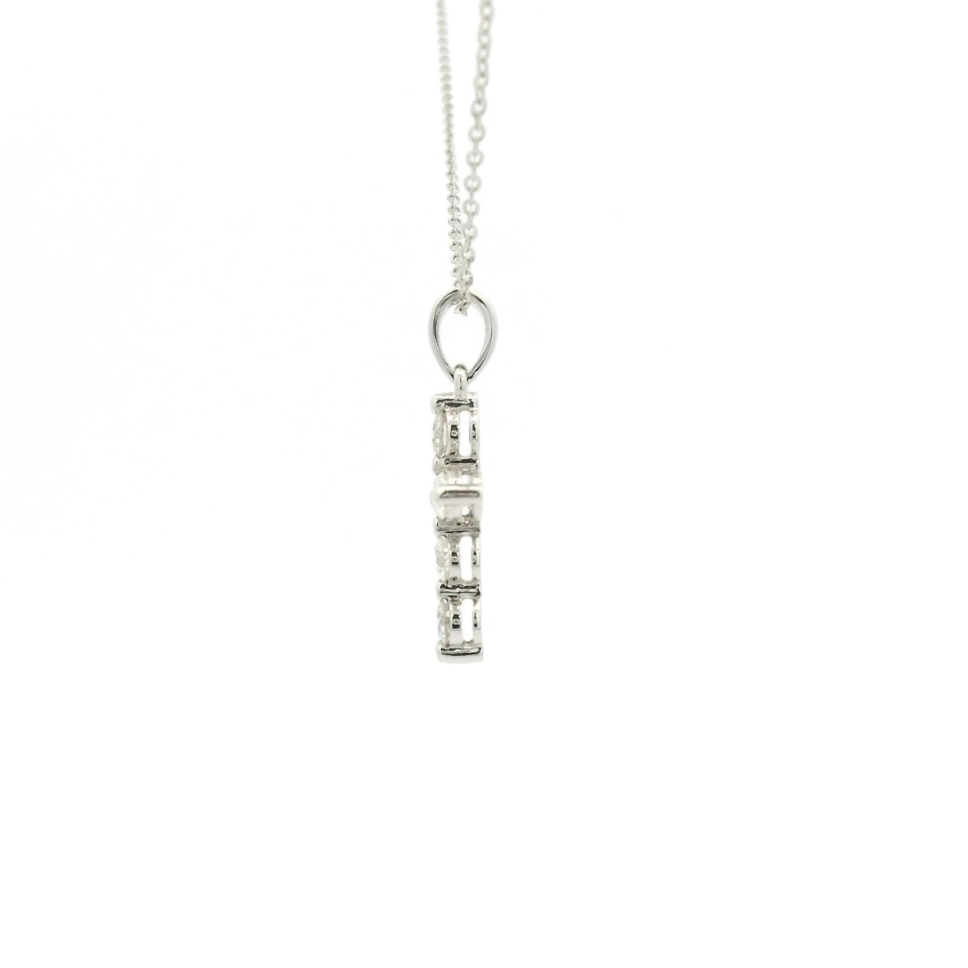 6 Round Cut Diamond Cross Pendant - Forever Rox Fine Jewelry