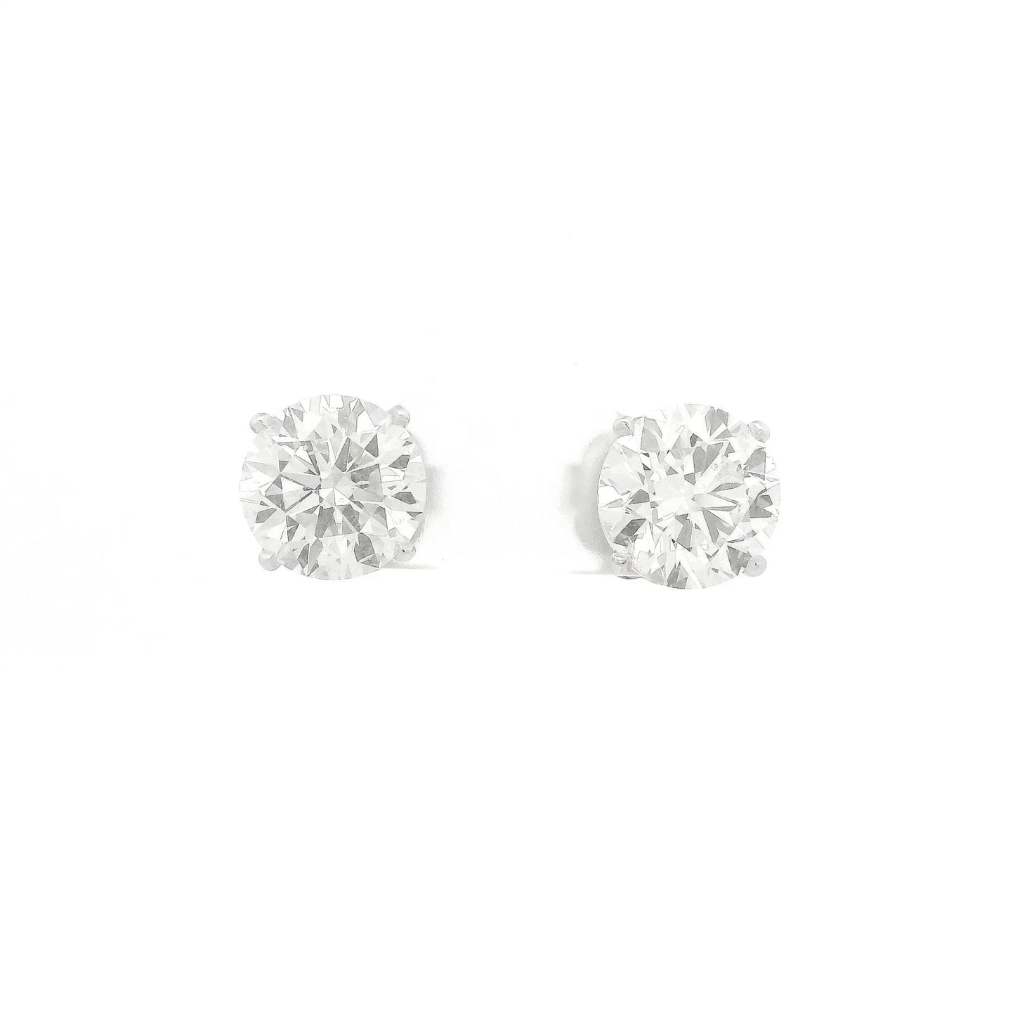 6.02ctw Round Cut GIA Certified K-SI2 Diamond Studs - Forever Rox Fine Jewelry