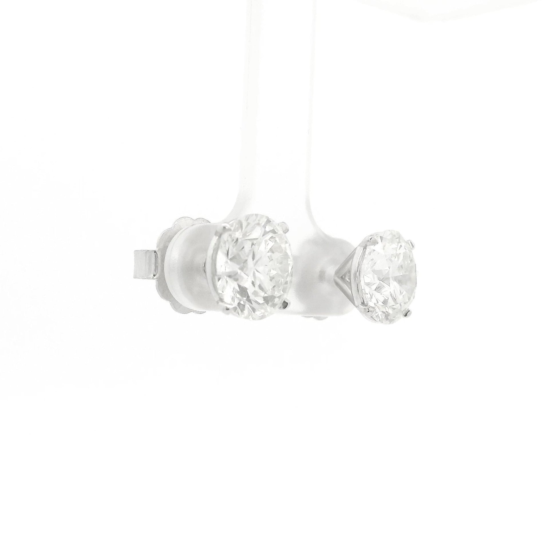 6.02ctw Round Cut GIA Certified K-SI2 Diamond Studs - Forever Rox Fine Jewelry