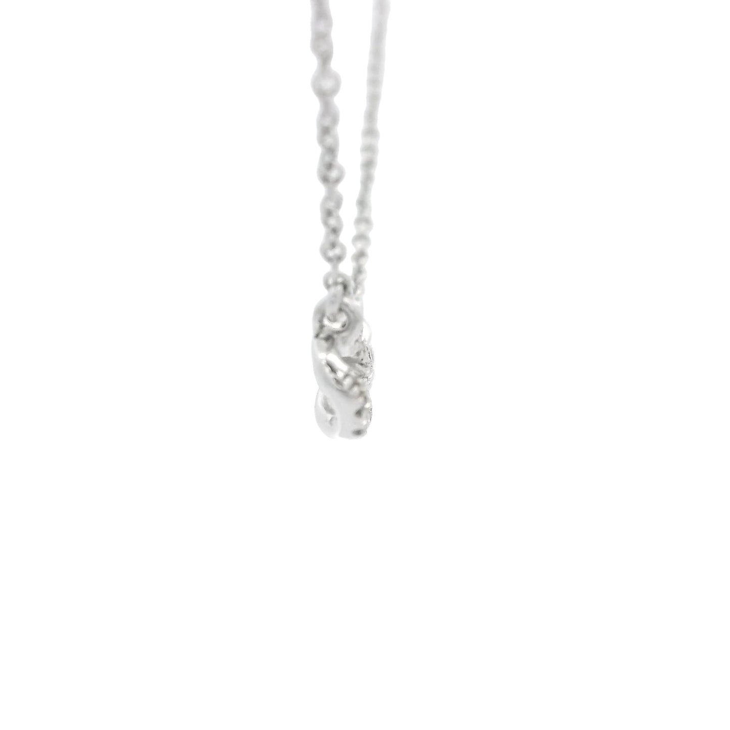 Silver Diamond Chainlink Pendant