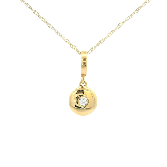 Circle Diamond Pendant