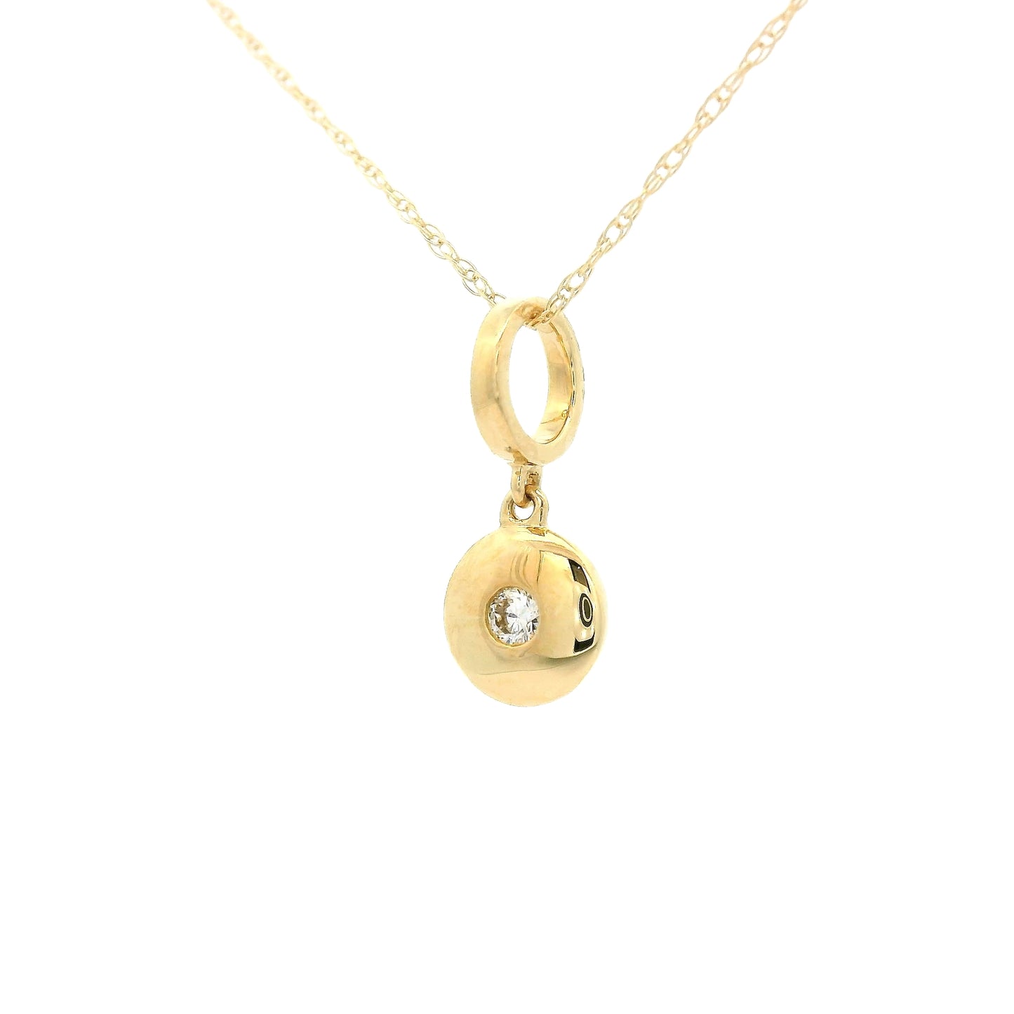 Circle Diamond Pendant