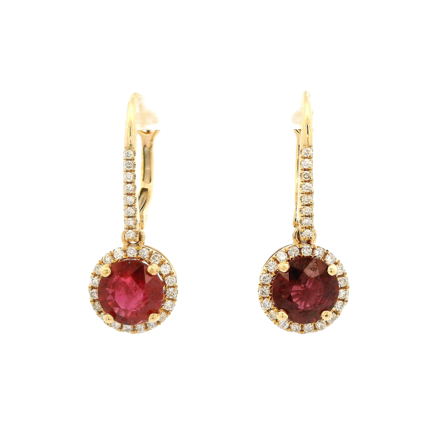 Ruby & Diamond Dangles