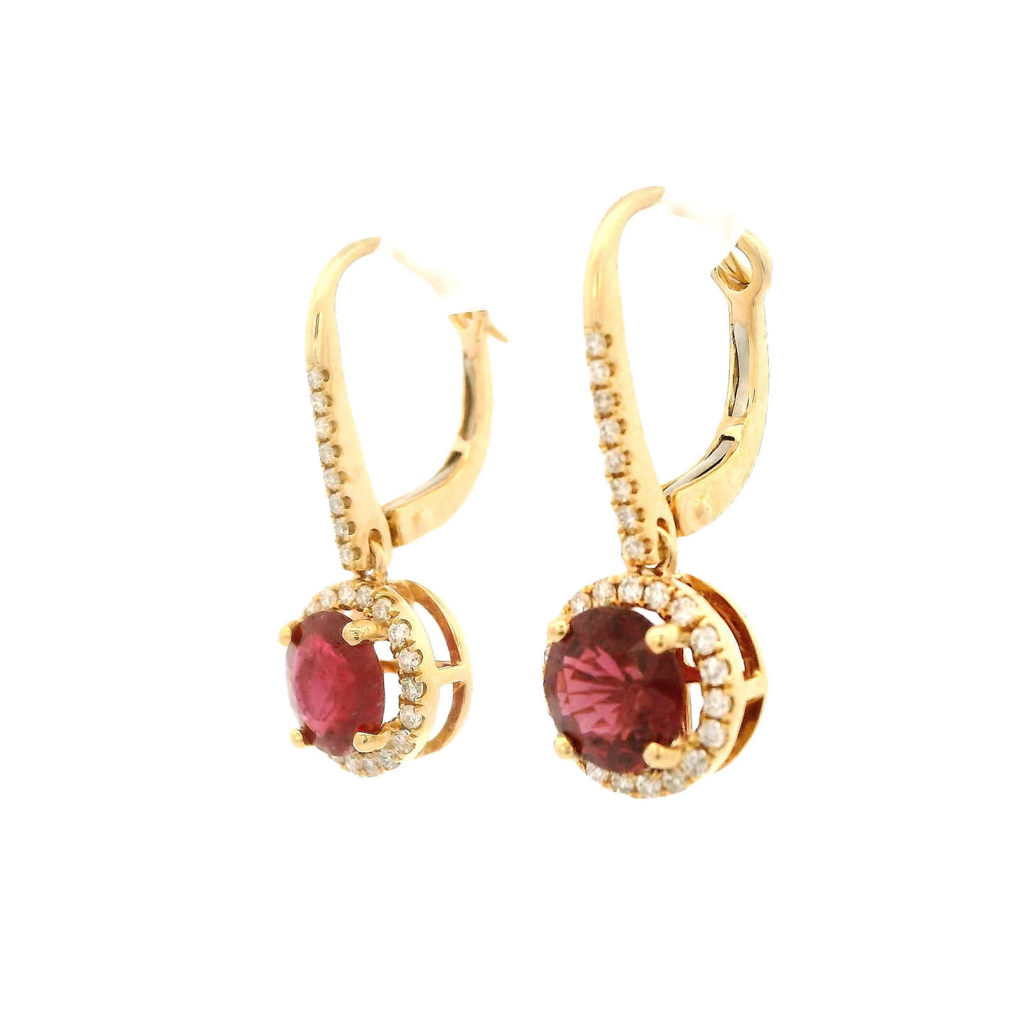 Ruby & Diamond Dangles