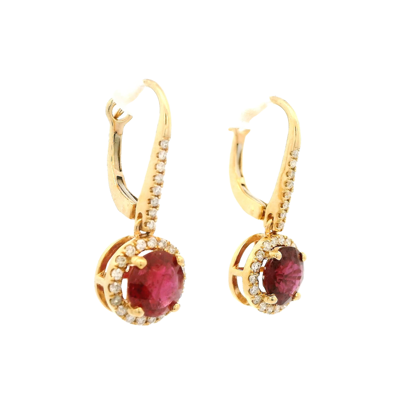 Ruby & Diamond Dangles