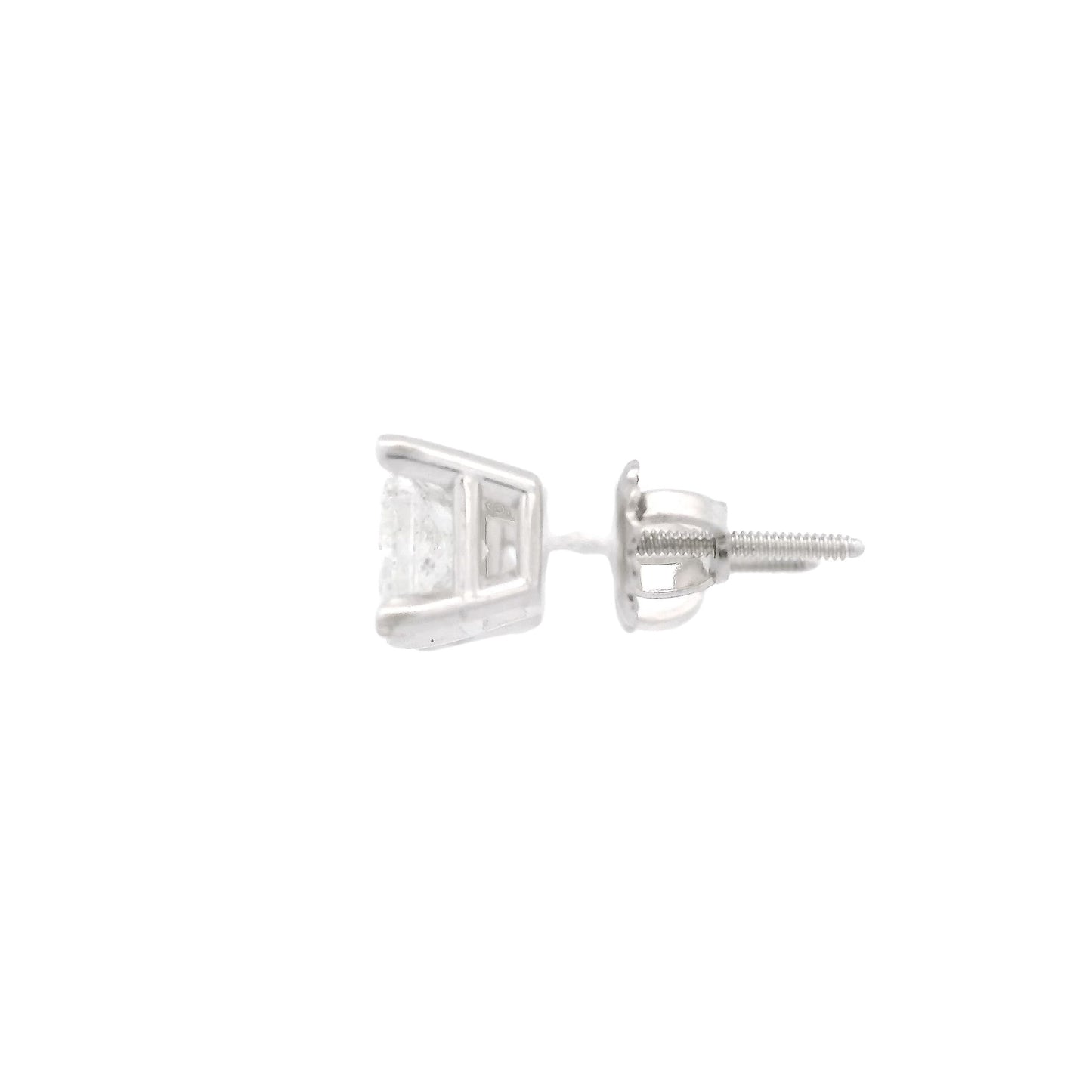 Princess Cut Diamond Studs