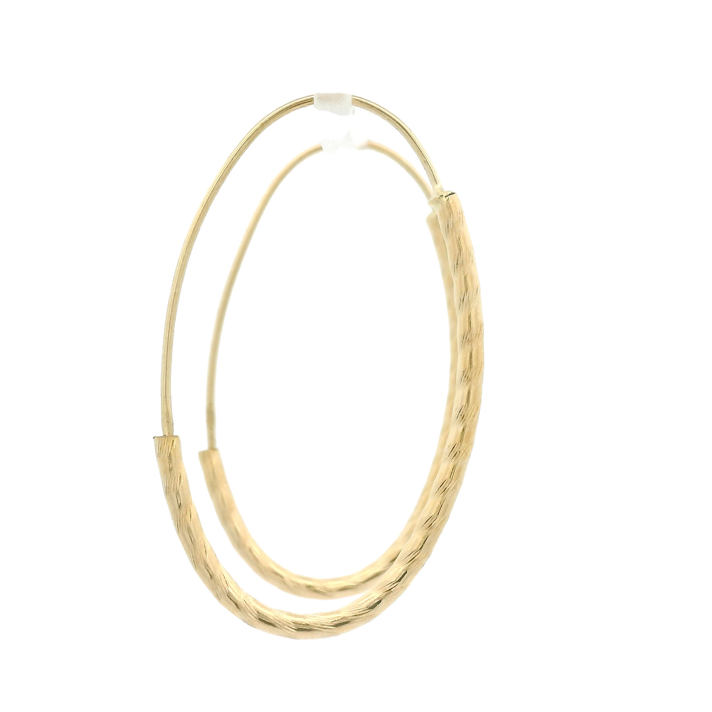 Gold Oval Hoops