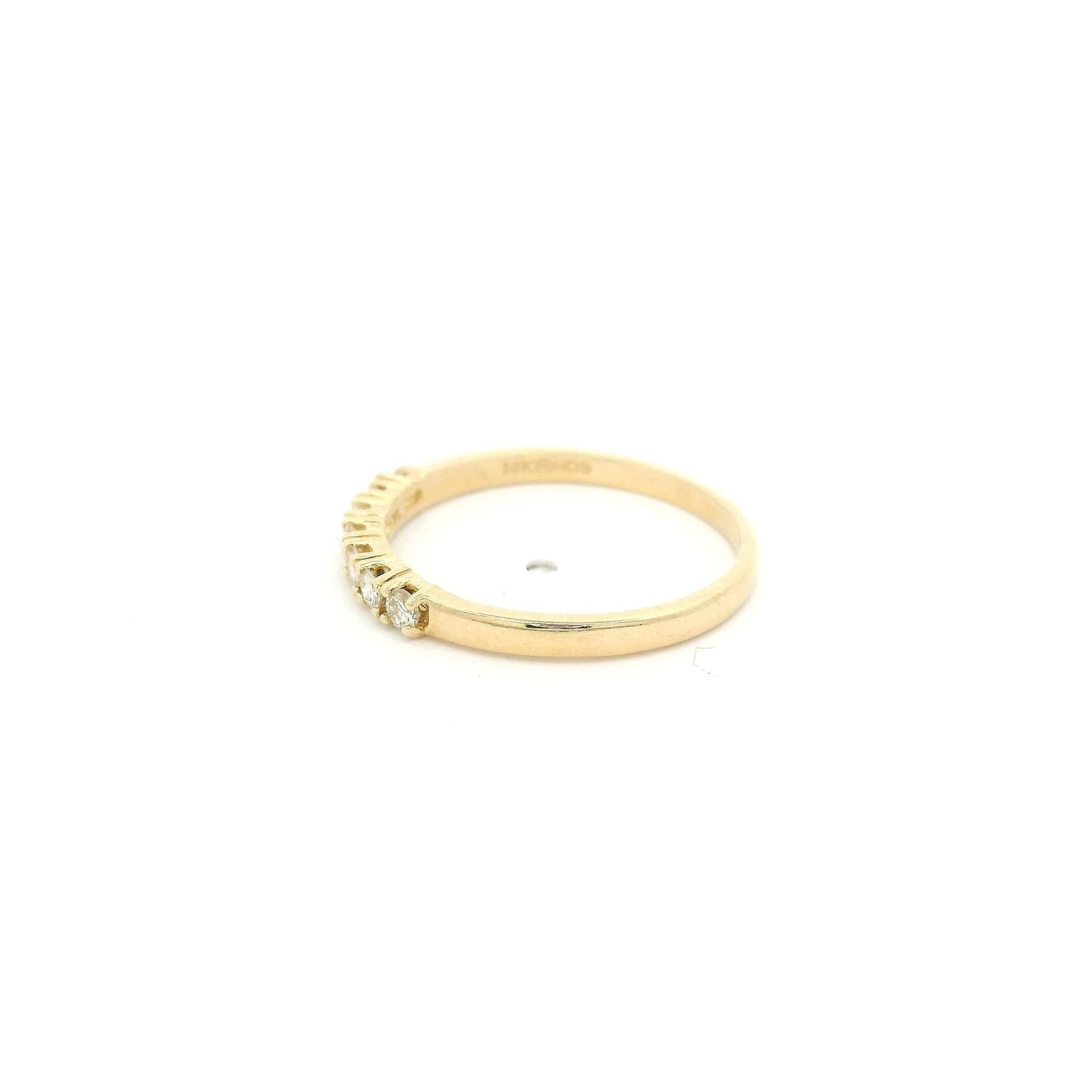 7 Diamond Yellow Gold Band - Forever Rox Fine Jewelry