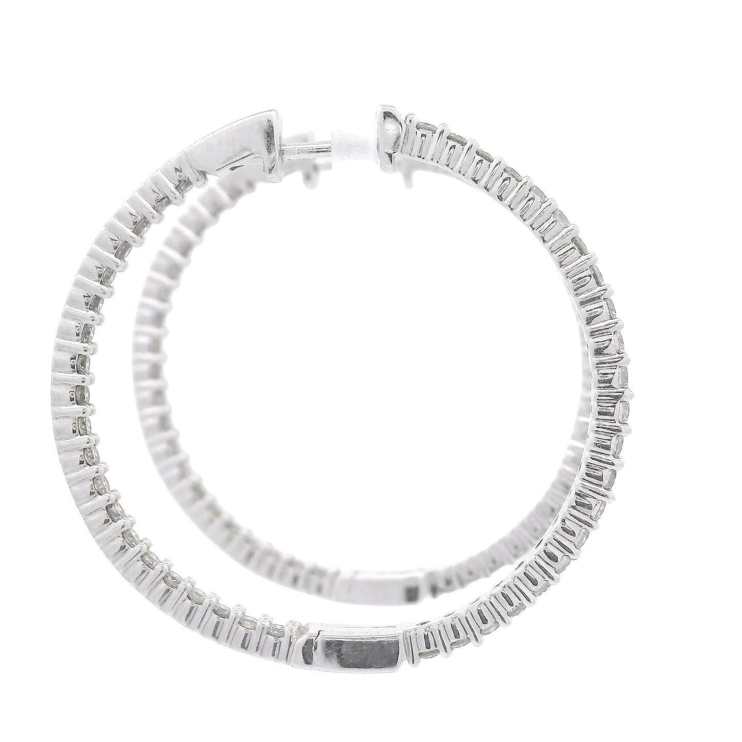 Innie Outie Diamond Hoops