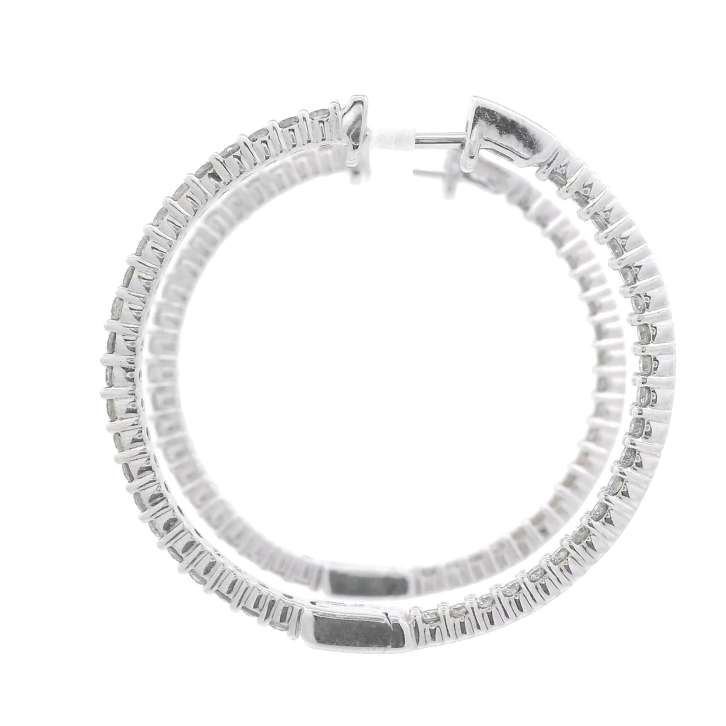 Innie Outie Diamond Hoops