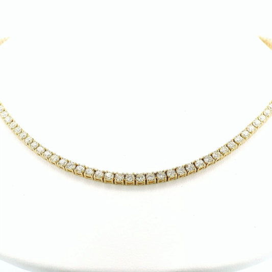7.43ct Diamond Tennis Necklace - Forever Rox