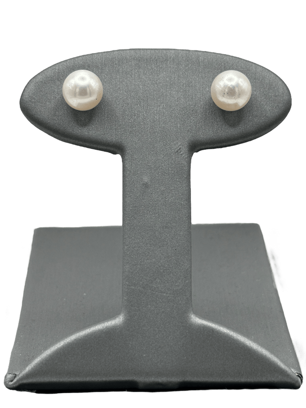 7.5 - 8mm Akoya Pearl Studs - Forever Rox