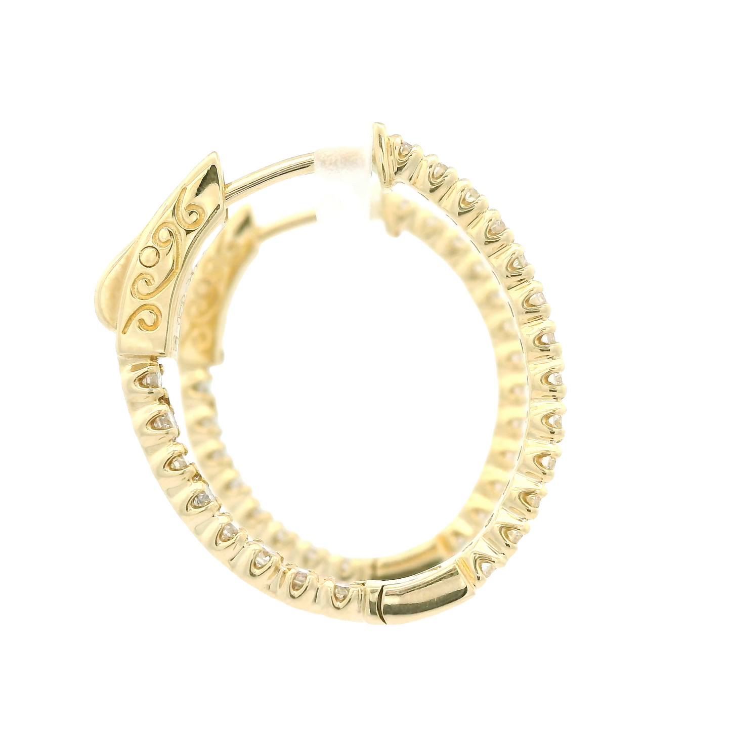 Diamond Oval Hoops