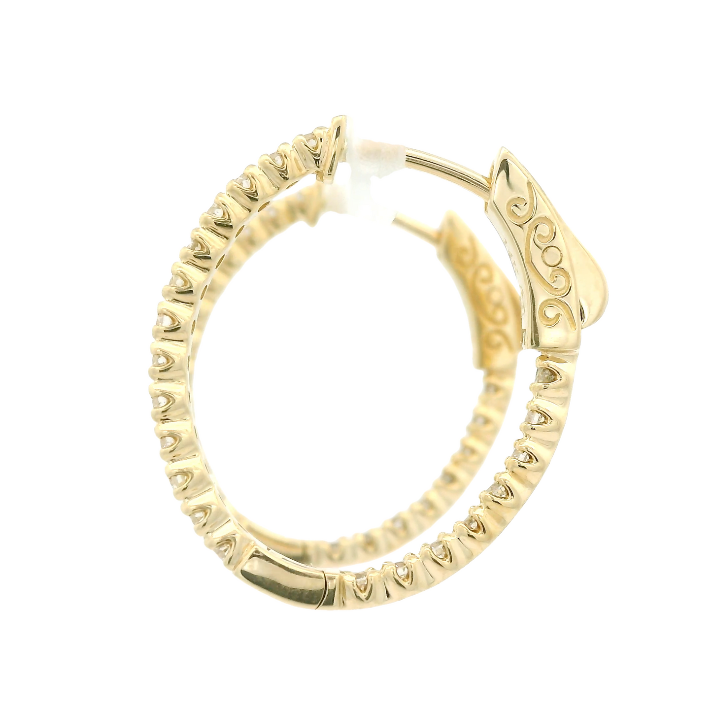 Diamond Oval Hoops