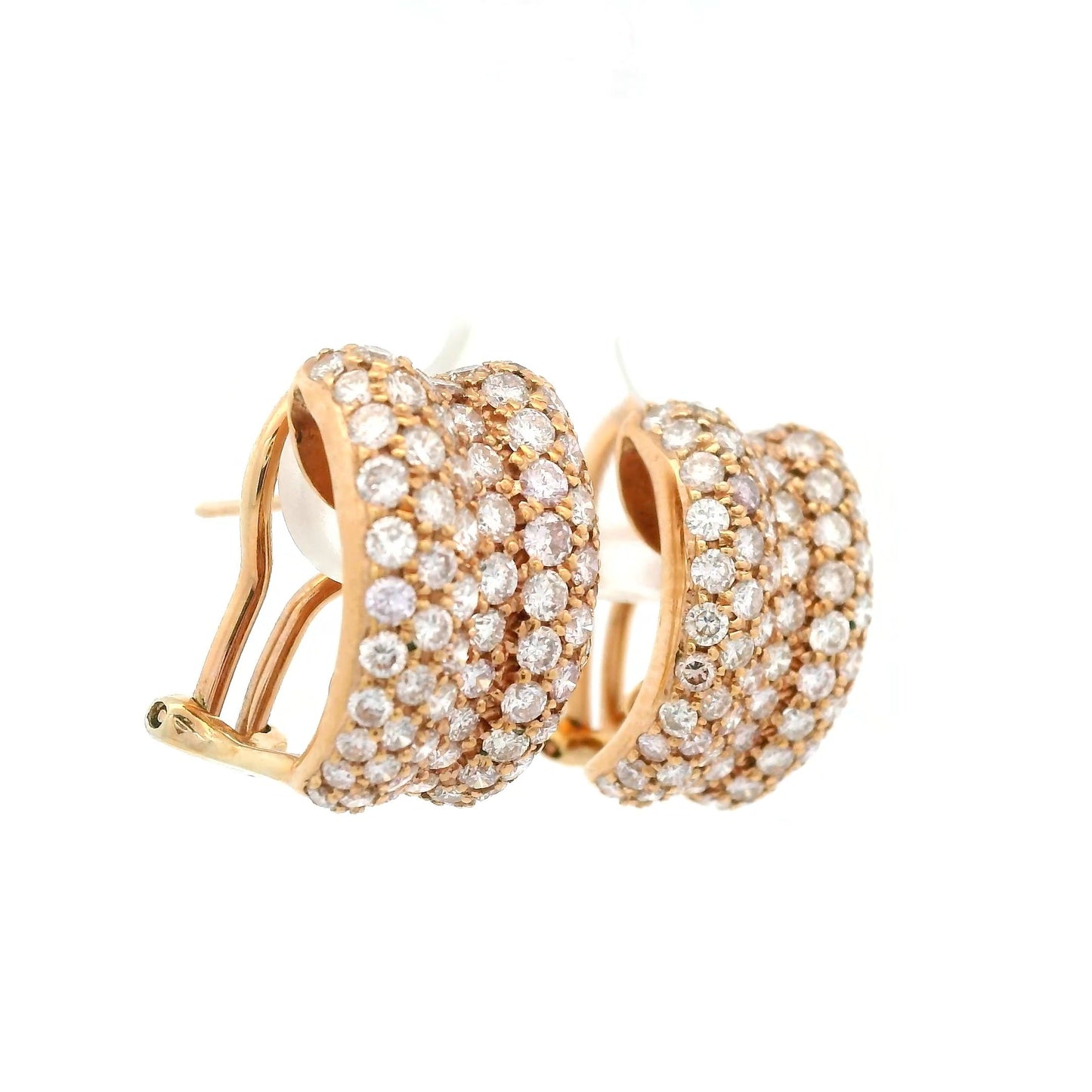 Pavé Set Diamond Earrings