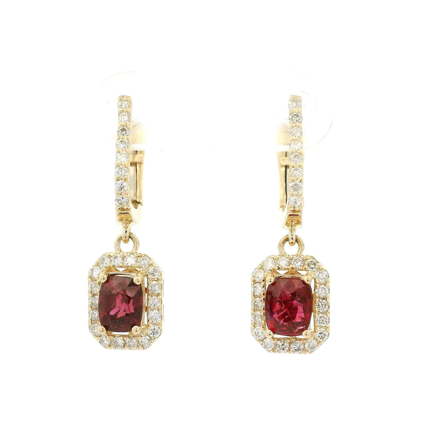 Spinel & Diamond Dangles